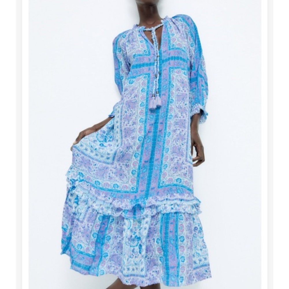 ZARA | Flowy Maxi Dress S
